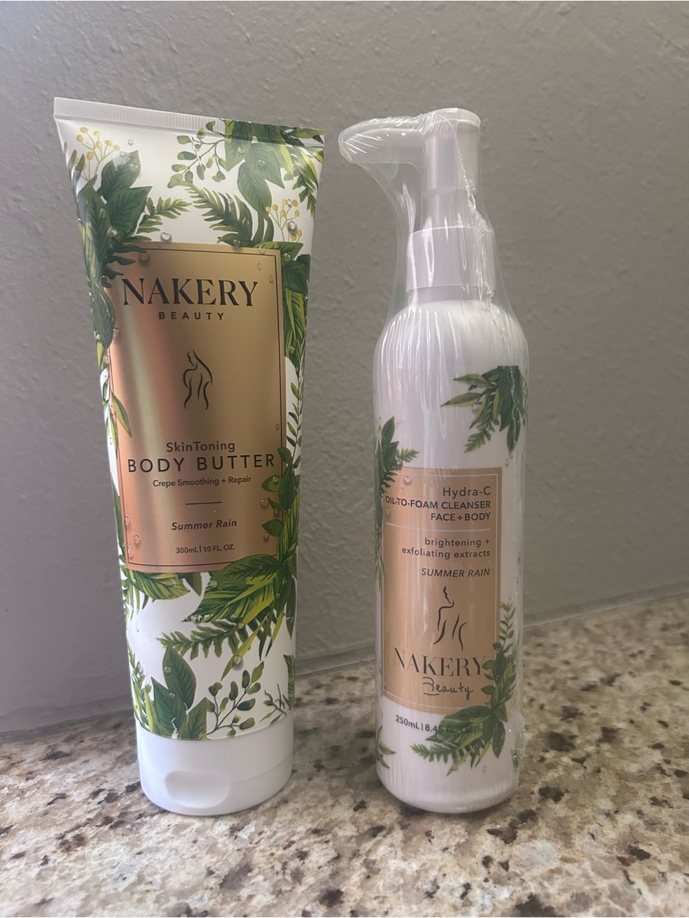 Nakery BUNDLE - Summer Rain Body Butter & Cleanser - BOTH FULL SIZE & SEALED